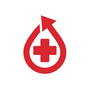 drop of blood with medical symbol