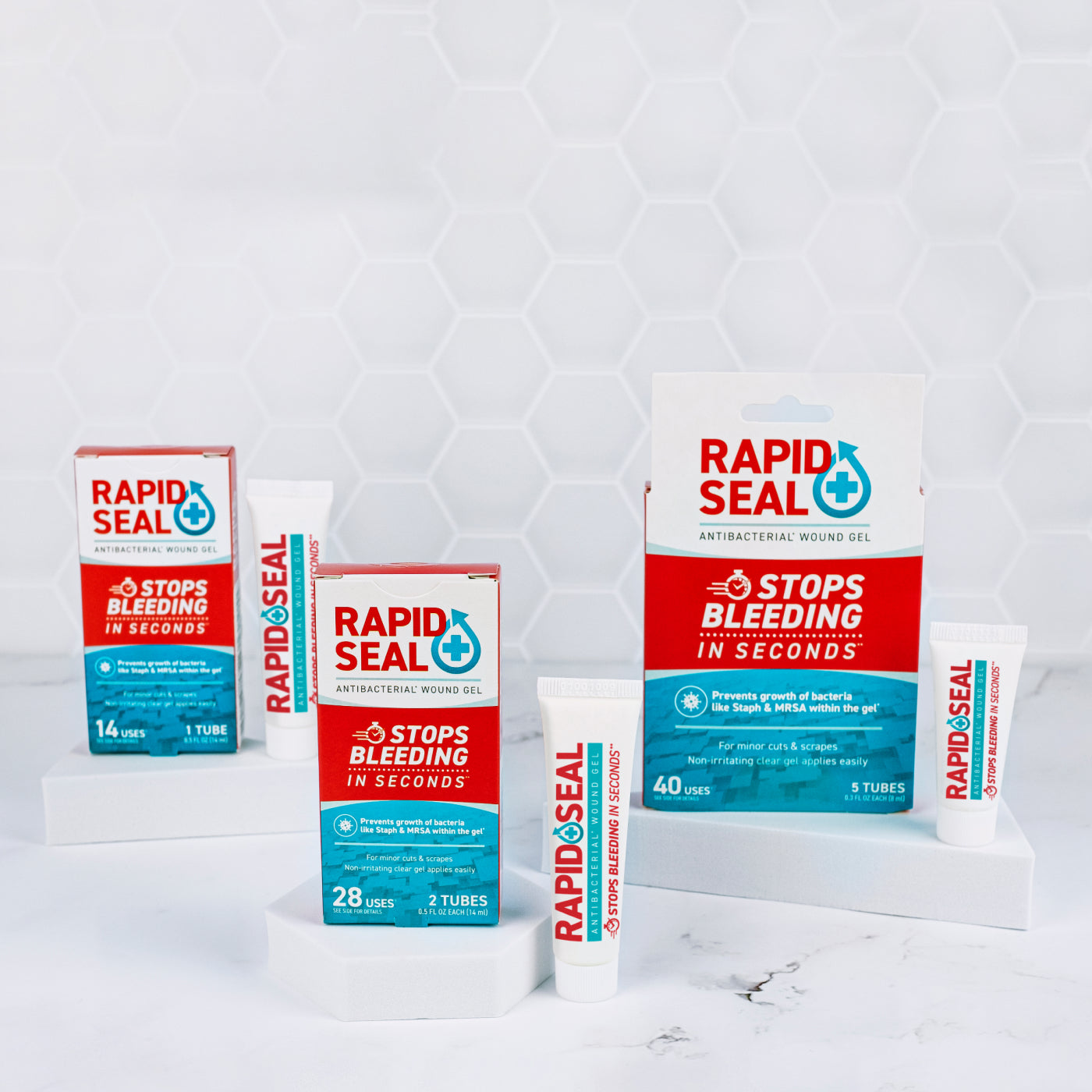 image showing the category of tubes for the rapid seal wound gel