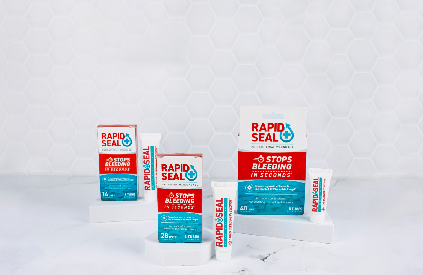 image showing the category of tubes for rapid seal wound gel